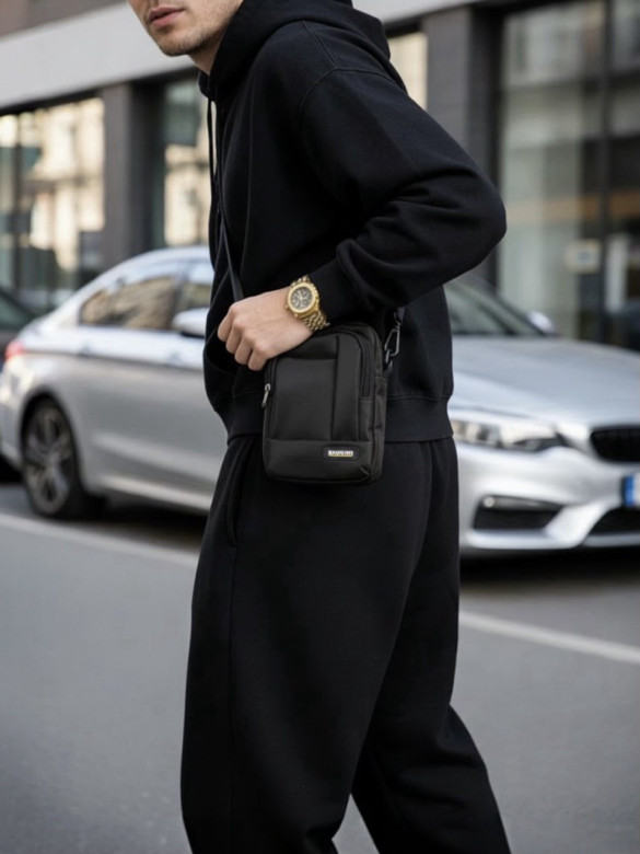 Сумка мужская Baggins 61039 чёрная Сумка мужская Baggins 61039 чёрная