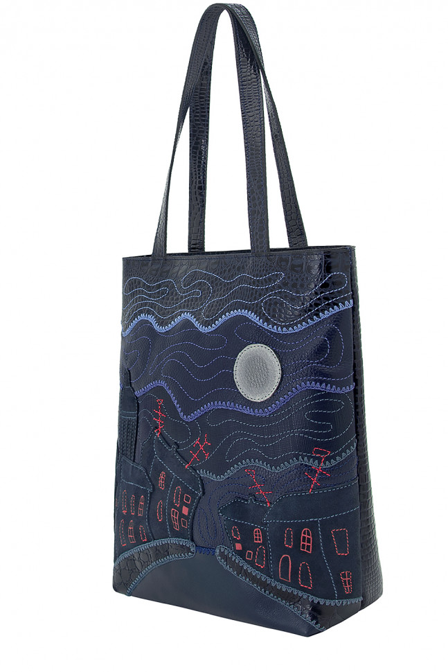 Сумка женская Protege, ДС-515-273 Город №35 синий крокодил