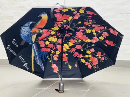 Зонт женский Arman Umbrella 555, полный автомат, чёрно-чёрный, двухсторонний Зонт женский Arman Umbrella 555, полный автомат, чёрно-чёрный, двухсторонний