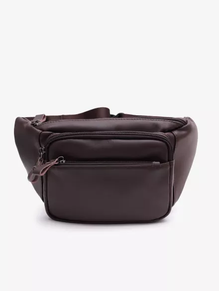 Мужская сумка на пояс ZUOBINLI 0186(9810) коричневая Мужская сумка на пояс ZUOBINLI 0186(9810) коричневая