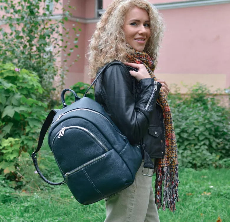 Рюкзак женский Natalia Kalinovskaya, Р43 «Малахит» зеленый Рюкзак женский Natalia Kalinovskaya, Р43 «Малахит» зеленый