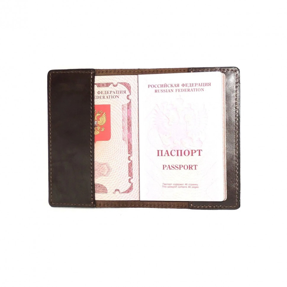 Обложка для паспорта Natalia Kalinovskaya От-62 трава коричневая