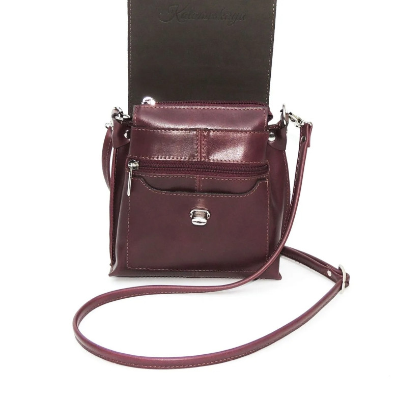 Сумка женская Natalia Kalinovskaya 76п.681 Джун бордо гладкая