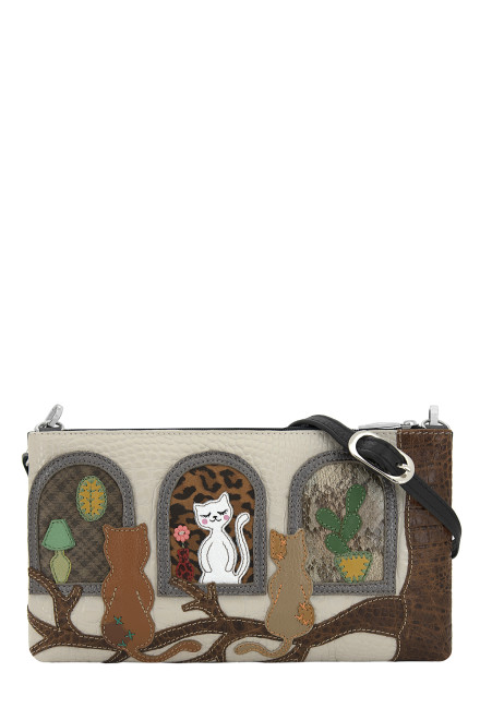 Сумка женская Protege, ДС-251-70 "Кот №43" чёрная Сумка женская Protege, ДС-251-70 "Кот №43" чёрная