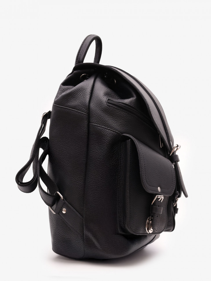 Кожаный рюкзак RHino 16-02 чёрный