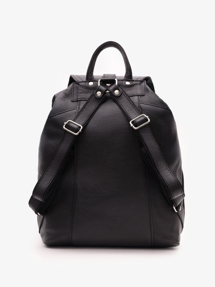 Кожаный рюкзак RHino 16-02 чёрный