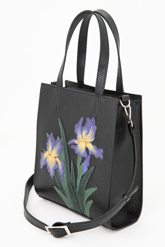 Сумка Protege ДС-554-321 "Ирисы" черный флотер