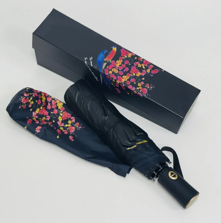 Зонт женский Arman Umbrella 555, полный автомат, чёрно-чёрный, двухсторонний Зонт женский Arman Umbrella 555, полный автомат, чёрно-чёрный, двухсторонний