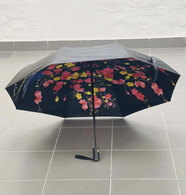 Зонт женский Arman Umbrella 555, полный автомат, чёрно-чёрный, двухсторонний Зонт женский Arman Umbrella 555, полный автомат, чёрно-чёрный, двухсторонний