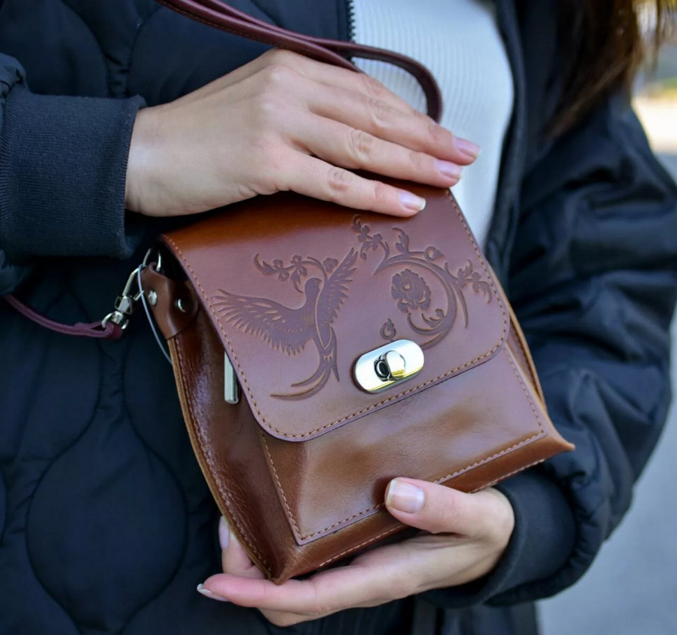 Сумка женская Natalia Kalinovskaya, С76т «Капри» рыжая