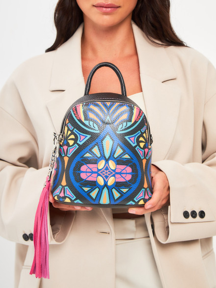 Рюкзак Curanni 2412 орнаменто фуксия Рюкзак Curanni 2412 орнаменто фуксия