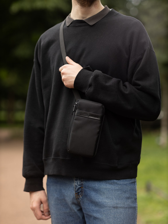 Сумка мужская David Jones 7690 black Сумка мужская David Jones 7690 black