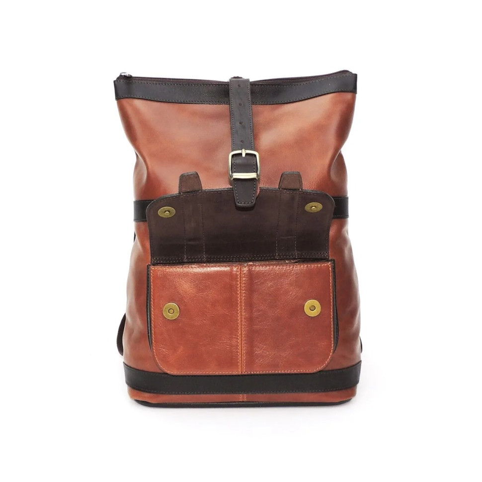 Сумка-рюкзак Natalia Kalinovskaya 54.602 Джойс рыжий/коричневый гладкая