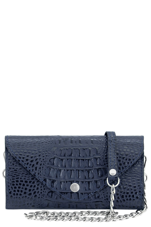 Сумка женская поясная Protege, Ц-398.3 синяя рептилия/кайман