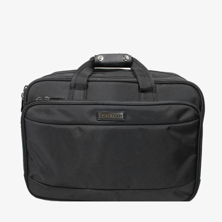 Мужская сумка раздвижная из текстиля Numanni 882 чёрная Мужская сумка раздвижная из текстиля Numanni 882 чёрная