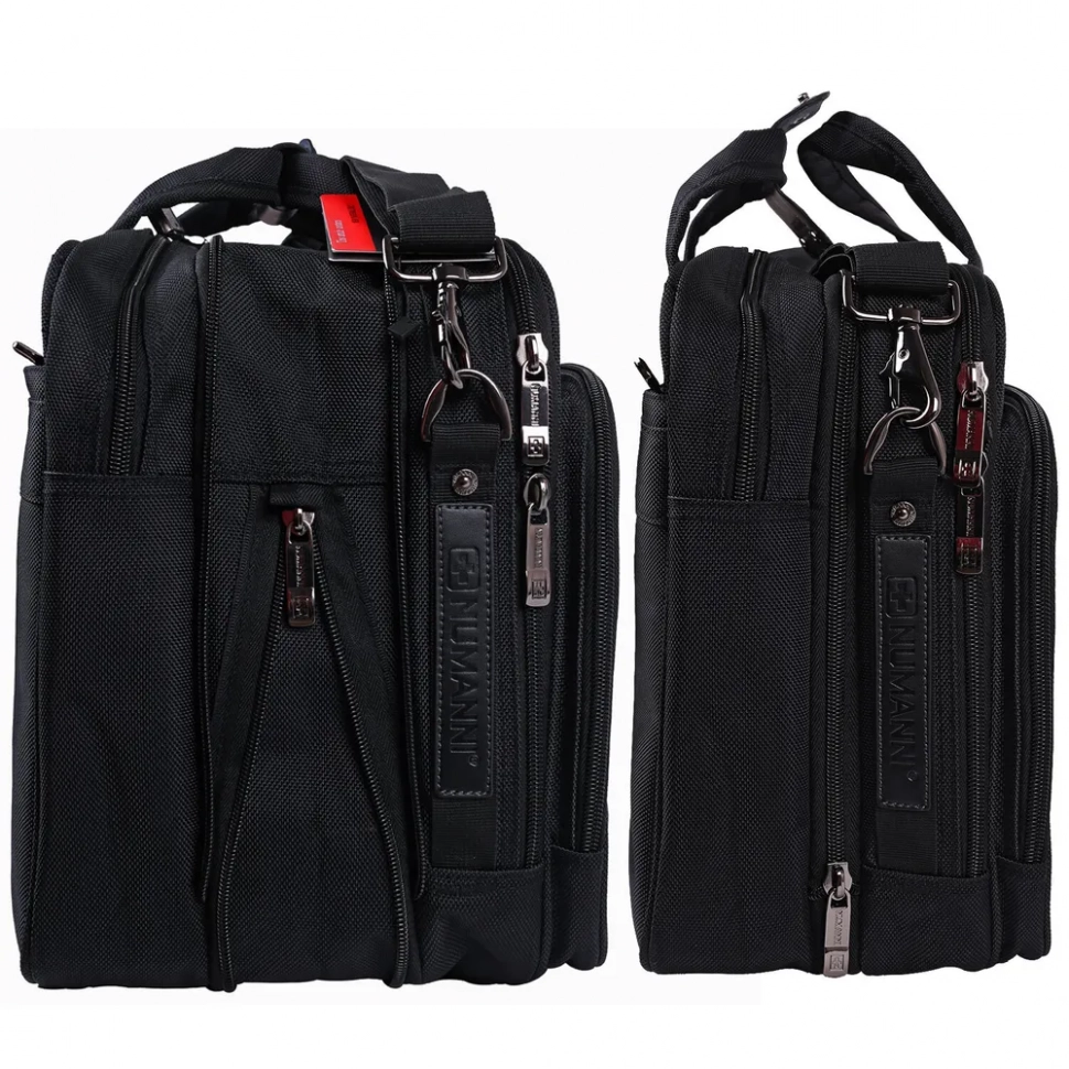 Мужская сумка раздвижная из текстиля Numanni 882 чёрная