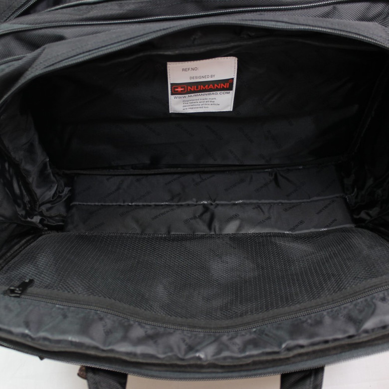 Мужская сумка раздвижная из текстиля Numanni 882 чёрная Мужская сумка раздвижная из текстиля Numanni 882 чёрная