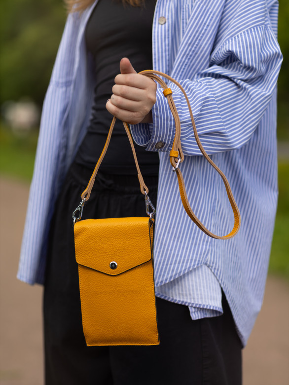 Сумка женская для телефона 5509 yellow