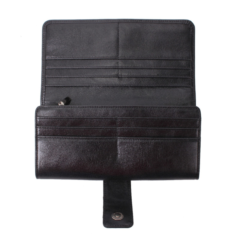 Портмоне женское Grand, 02-272-0513 тёмно-серое