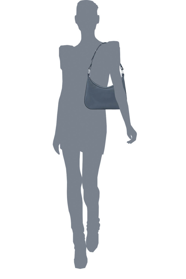 Сумка Protege Ц-511 серая гладкая