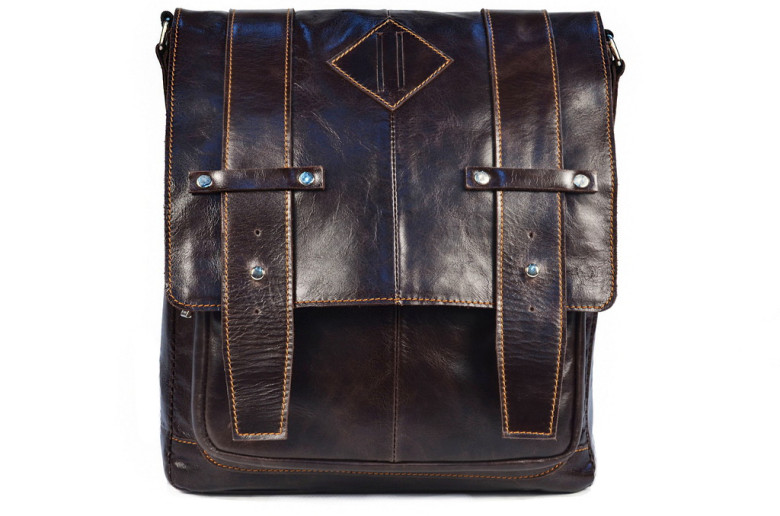 Сумка-планшет мужская XL Zolo, 24015 cognac