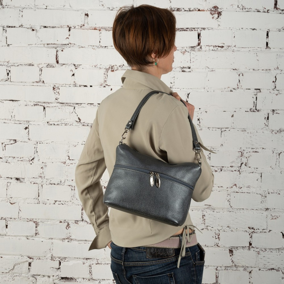 Сумка женская Sumkov 276 синяя флотер