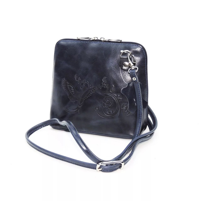 Женская кожаная сумка Natalia Kalinovskaya С83п "Уна" синяя