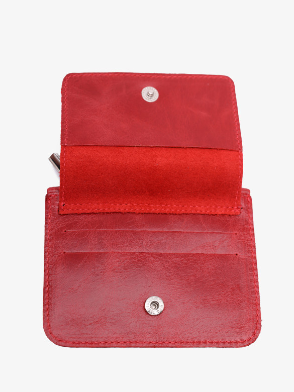 Картхолдер-монетница П-801ft-1930/005 красный Картхолдер-монетница П-801ft-1930/005 красный