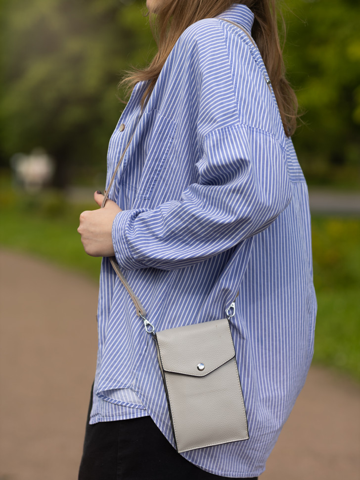 Сумка женская для телефона 5509 peal grey