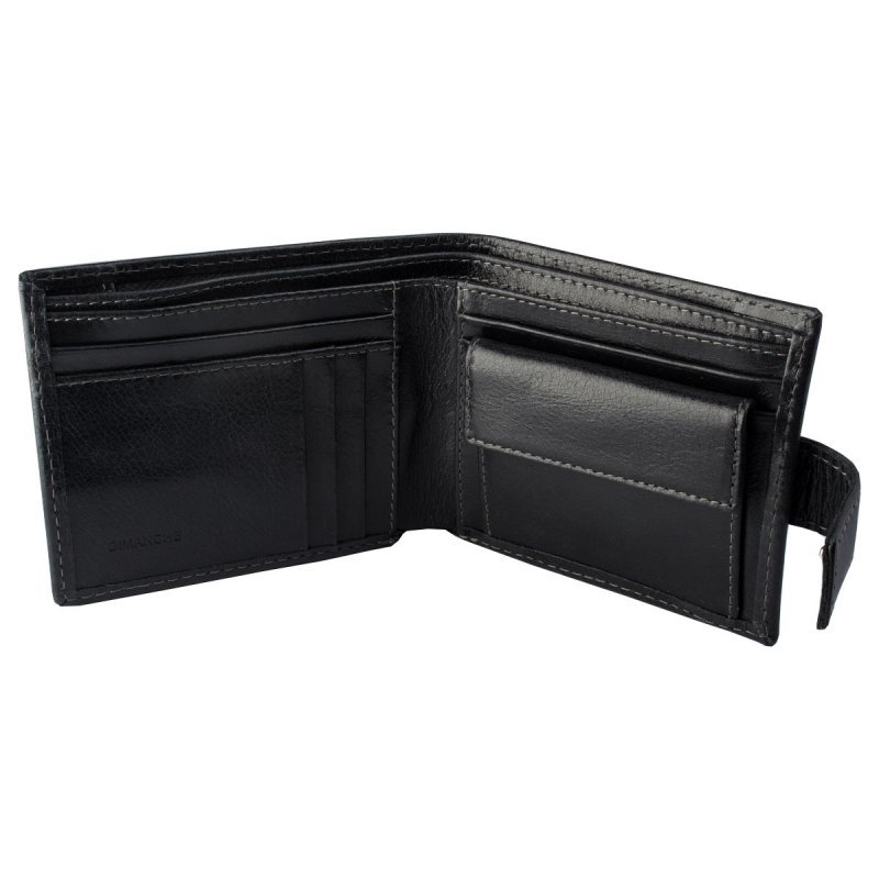 Портмоне мужское с хлястиком Camel 884/K чёрный