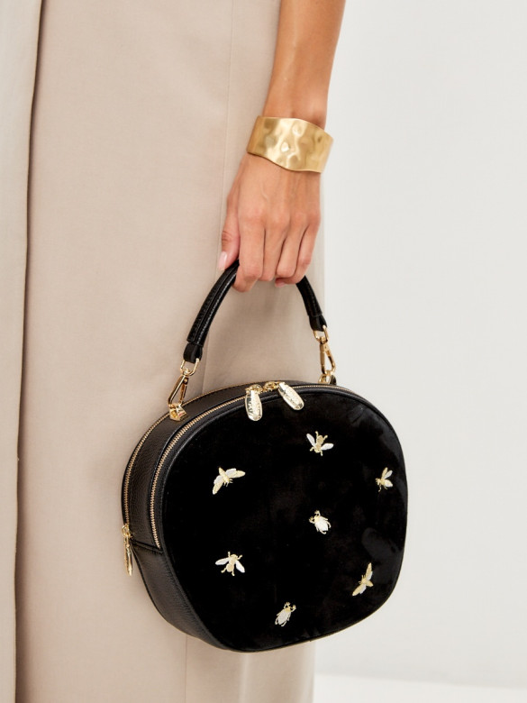 Сумка Curanni 2533 дольче замша черный Сумка Curanni 2533 дольче замша черный