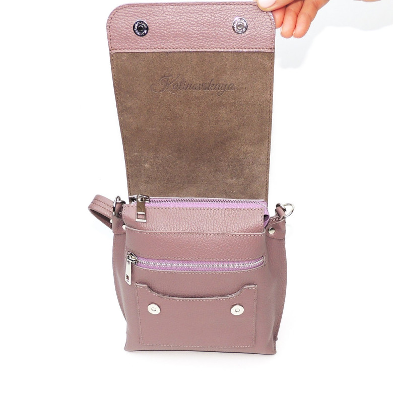 Женская кожаная сумка Natalia Kalinovskaya С86т "Рози" розовая