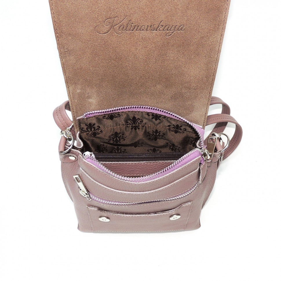 Женская кожаная сумка Natalia Kalinovskaya С86т "Рози" розовая