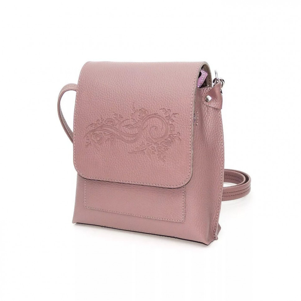Женская кожаная сумка Natalia Kalinovskaya С86т "Рози" розовая