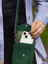 Сумка женская для телефона 5509 d.green