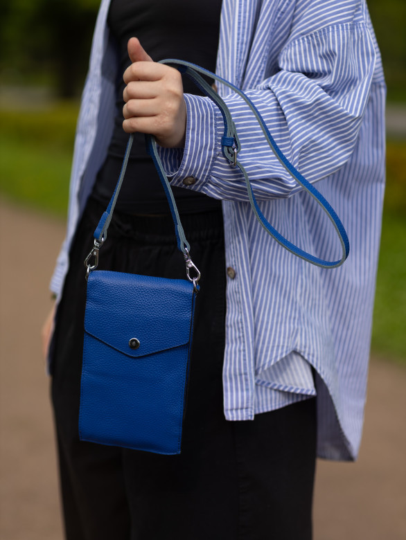 Сумка женская для телефона 5509 d.blue