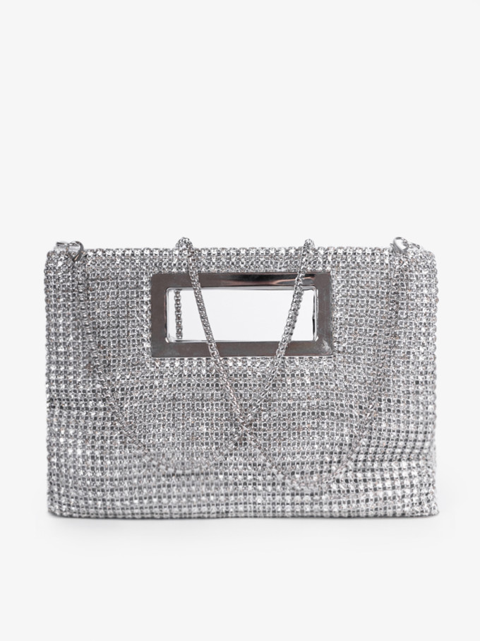 Клатч Baggins ZP029 серебристый