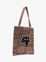 Сумка-шопер Baggins Cat коричневая Сумка-шопер Baggins Cat коричневая