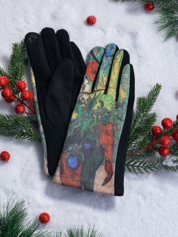 Перчатки женские Ангел 111-27 ваза с цветами Перчатки женские Ангел 111-27 ваза с цветами