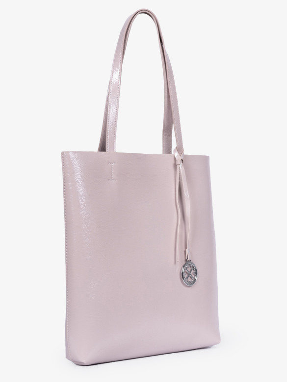 Сумка женская Baggins KDL-1300 лак молочная Сумка женская Baggins KDL-1300 лак молочная