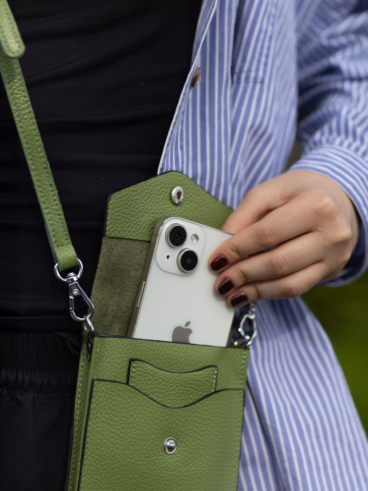 Сумка женская для телефона 5509 apple green