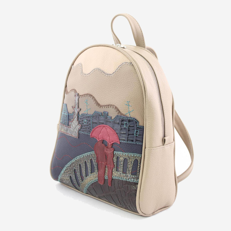 Рюкзак женский Protege, 348-113 "Город № 15" капучино Рюкзак женский Protege, 348-113 "Город № 15" капучино