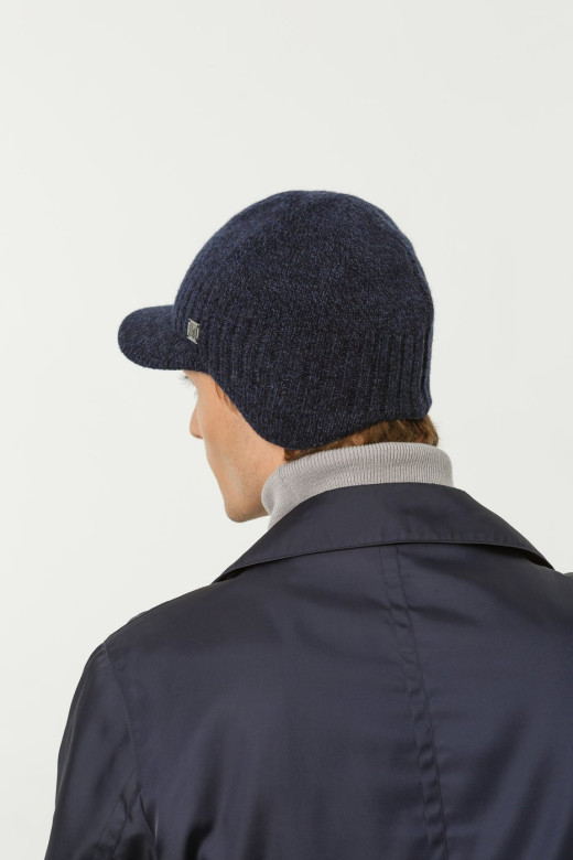 Мужское кепи 12331 MARHATTER тёмно-синяя/джинс