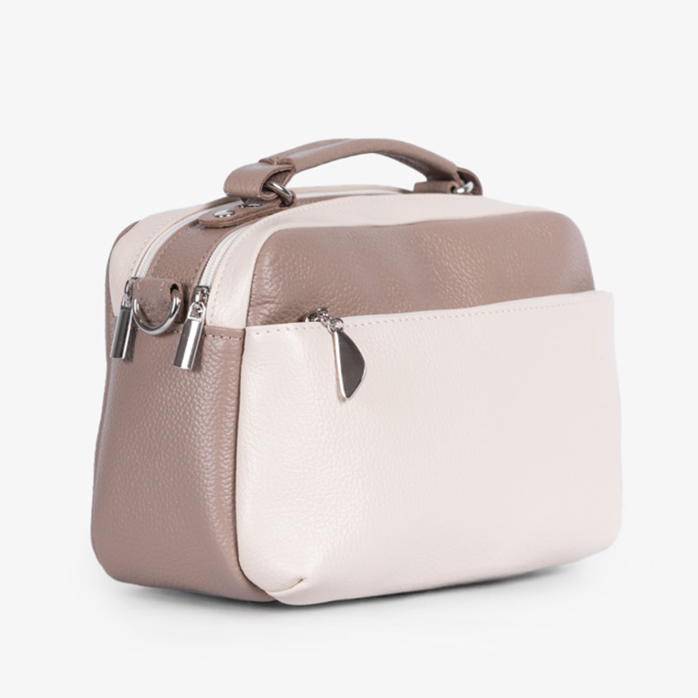 Сумка женская Sumkov Р-301 кремовая/капучино Сумка женская Sumkov Р-301 кремовая/капучино