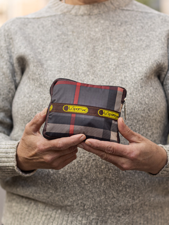 Сумка-трансформер Ж01-05 клетка коричневая