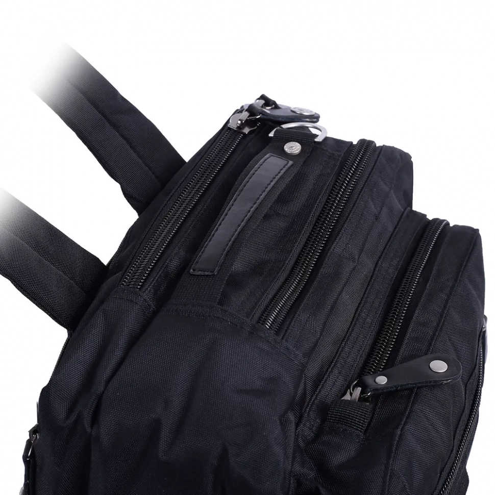 Сумка-рюкзак трансформер из текстиля Numanni 356 чёрная