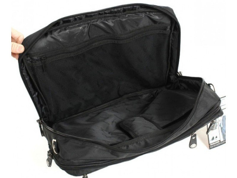 Сумка-рюкзак трансформер из текстиля Numanni 356 чёрная