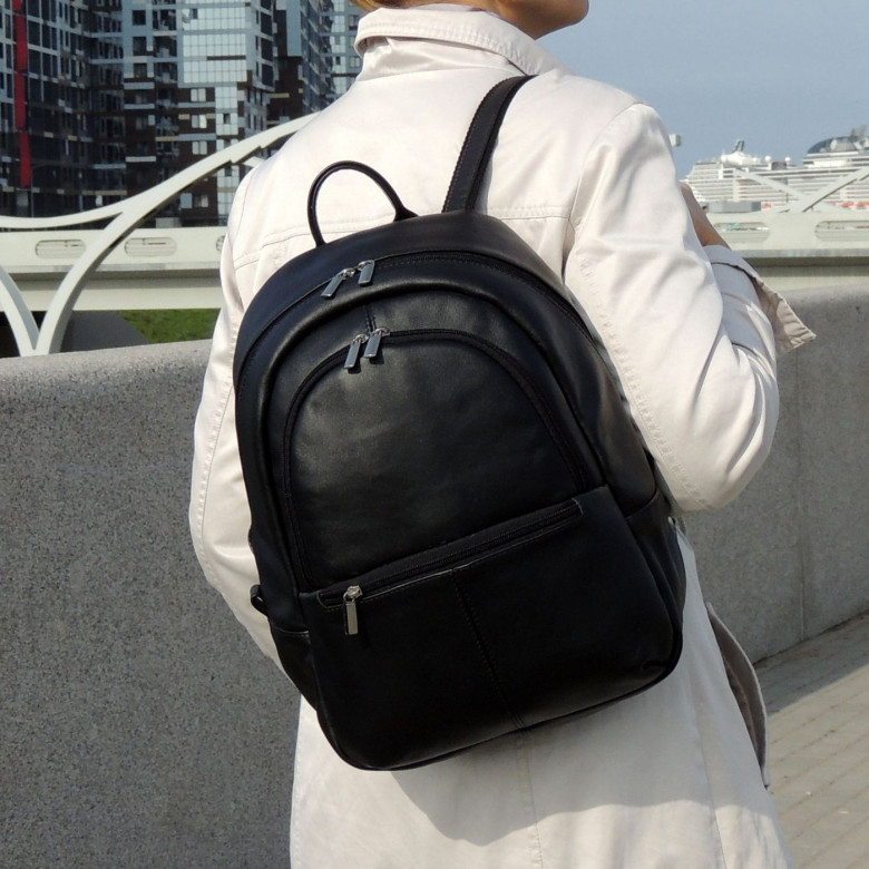 Рюкзак женский Natalia Kalinovskaya, Р43 «Мевис» черный Рюкзак женский Natalia Kalinovskaya, Р43 «Мевис» черный