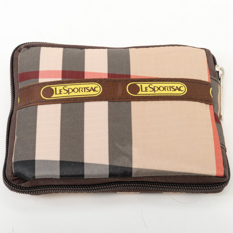 Сумка-трансформер Ж01-05 клетка бежевая