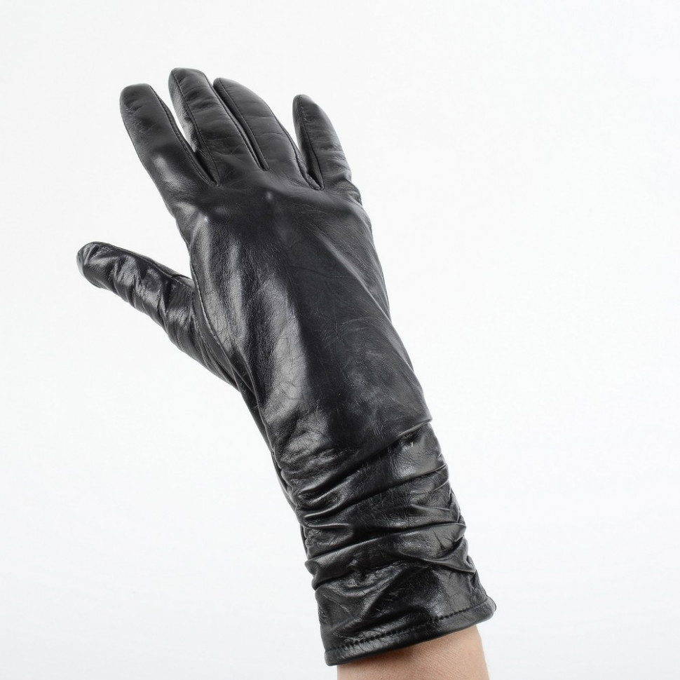 Перчатки женские 1034 чёрные 30см (3.1)